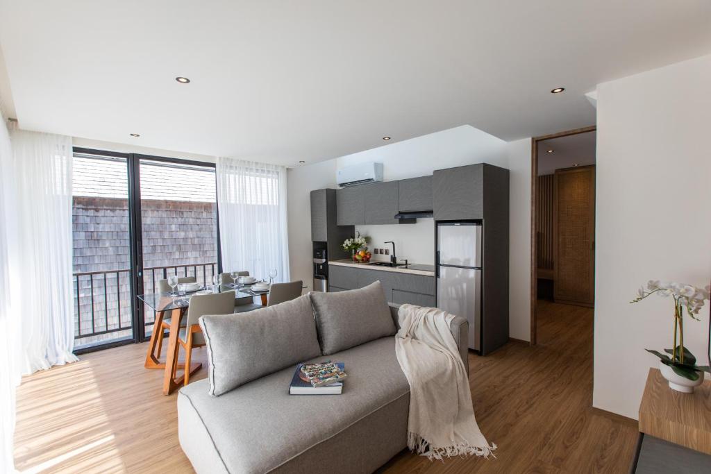 Kuchyň nebo kuchyňský kout v ubytování 20 Suites Umalas