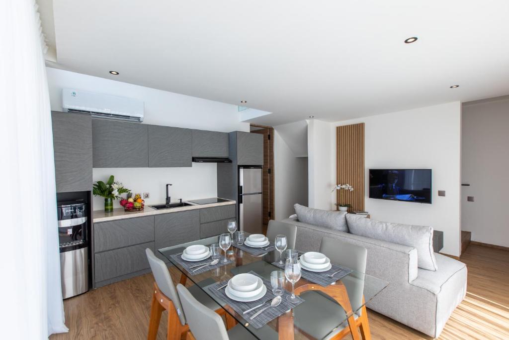 Kuchyň nebo kuchyňský kout v ubytování 20 Suites Umalas