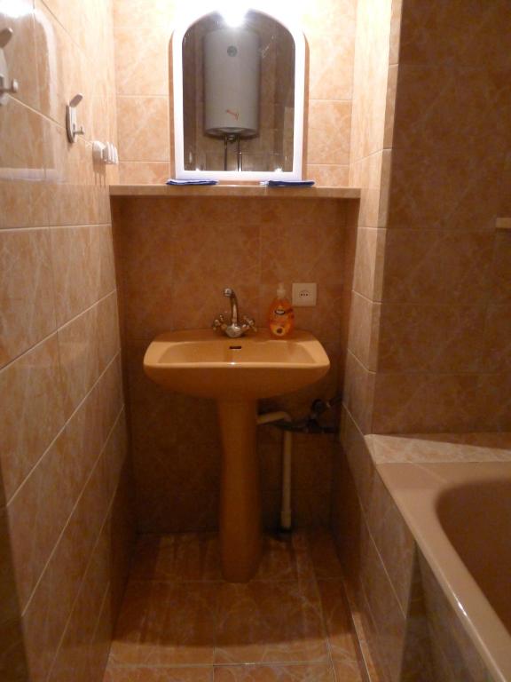 Koupelna v ubytování Meidani Guest house