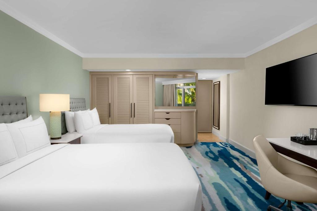 Hilton Aruba Caribbean Resort & Casino - PARTIAL OCEAN VIEW BONAIRE OR CURACAO TOWER 2BLS