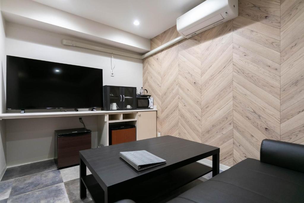 Kuchyň nebo kuchyňský kout v ubytování Hotel TEMARI Matsumoto