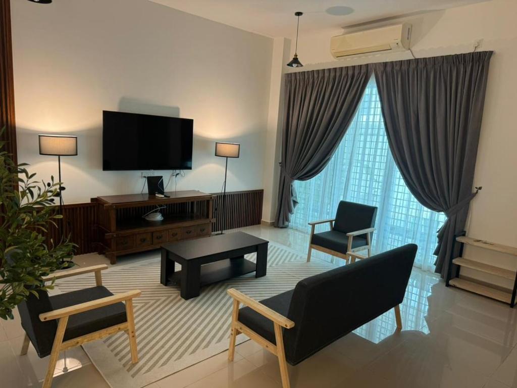 Μια τηλεόραση ή/και κέντρο ψυχαγωγίας στο Luxury HAZA Homestay