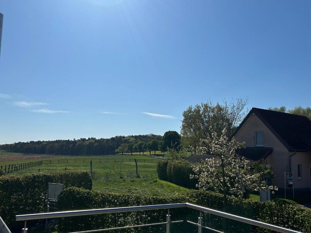 a view from the balcony of a house at Lontargos OG Wohnung in Göhren-Lebbin