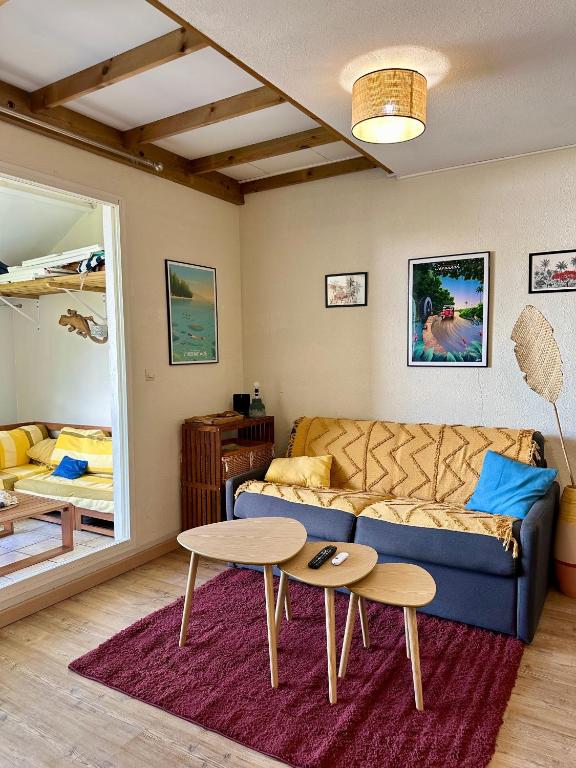 Posezení v ubytování Appartement T2 La Saline Les Bains