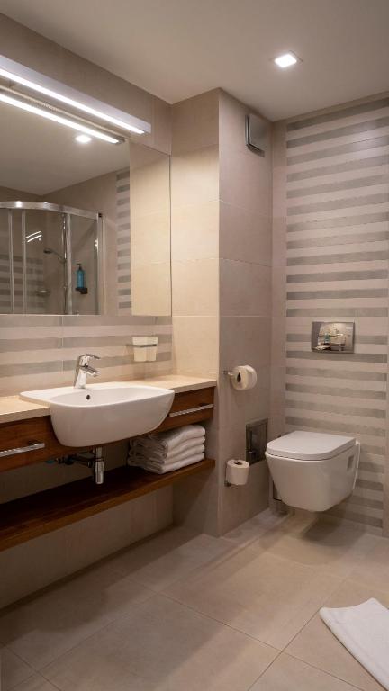 Kúpeľňa v ubytovaní Hotel Wolin
