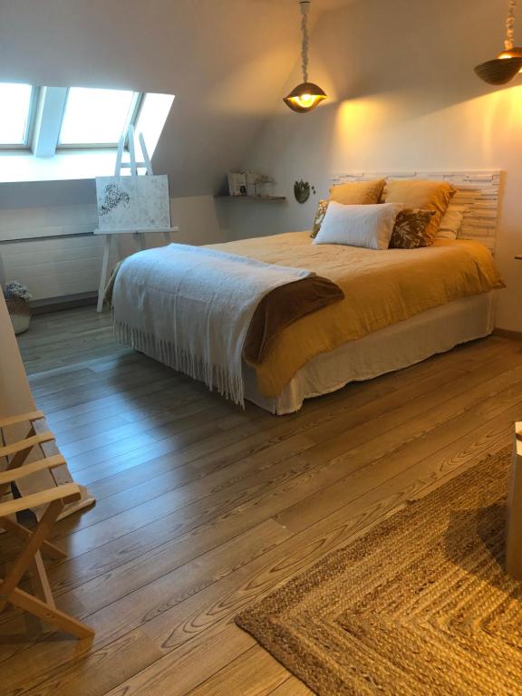 Postel nebo postele na pokoji v ubytování La maison Buis