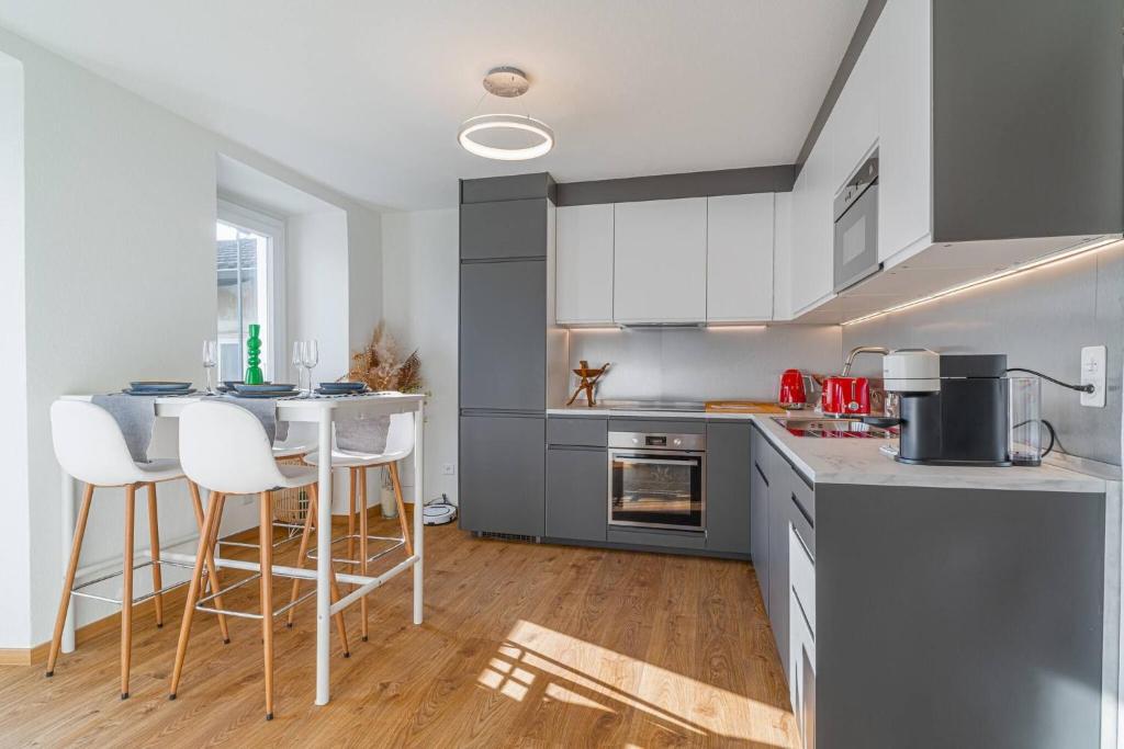 Kuchyň nebo kuchyňský kout v ubytování One Only Losone Apartment