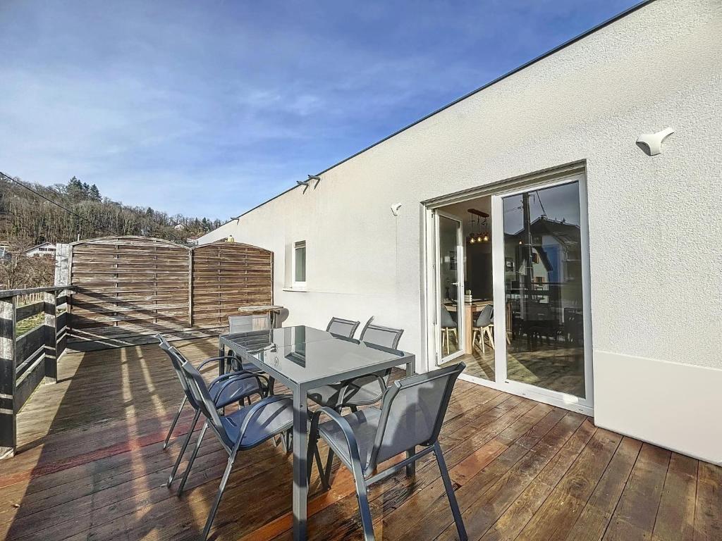 Balkón nebo terasa v ubytování Hopla Gîte
