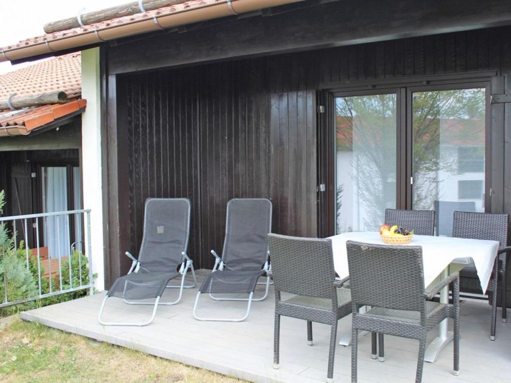 Patio nebo venkovní prostory v ubytování Ferienhaus Nr 14, Kategorie Komfort, Feriendorf Hochbergle, Allgäu