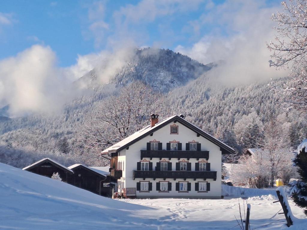 Bauernhaus Jocher v zimě