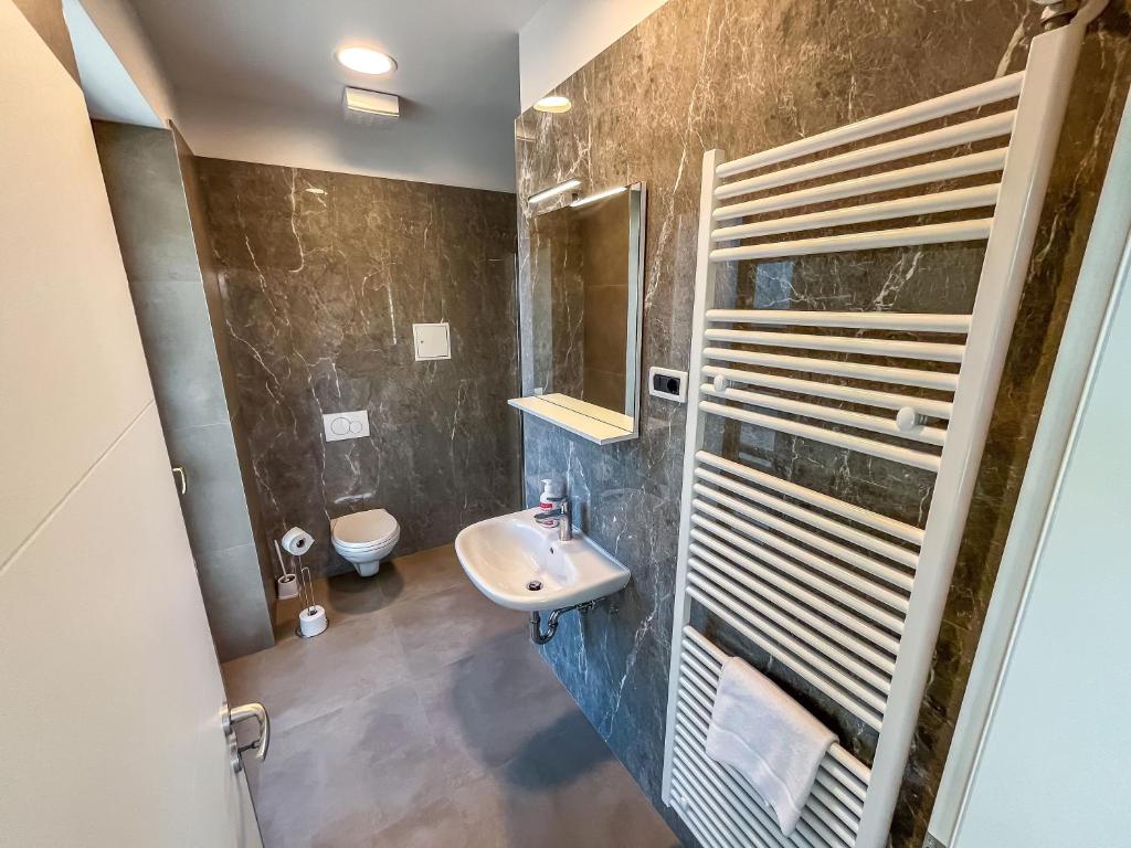 Koupelna v ubytování Hostel Sveta Ana