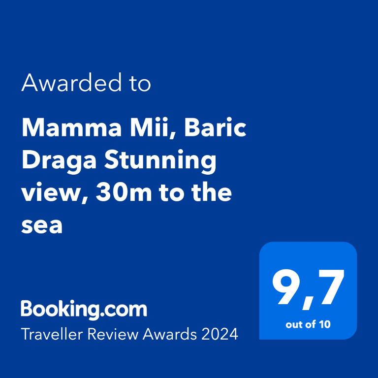 Fotografia z galérie ubytovania Mamma Mii, Baric Draga Stunning view, 30m to the sea v destinácii Barić Draga