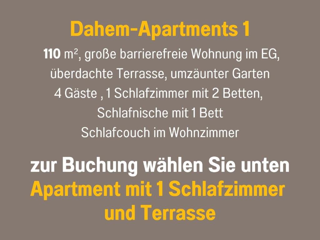 Dahem-Apartments - ruhig Parkplatz Rhein Main Gebiet gut erreichbar - App 1 barrierefrei mit Kamin Garten und Hund - App 2 mit Balkon - One-Bedroom Apartment With Terrace