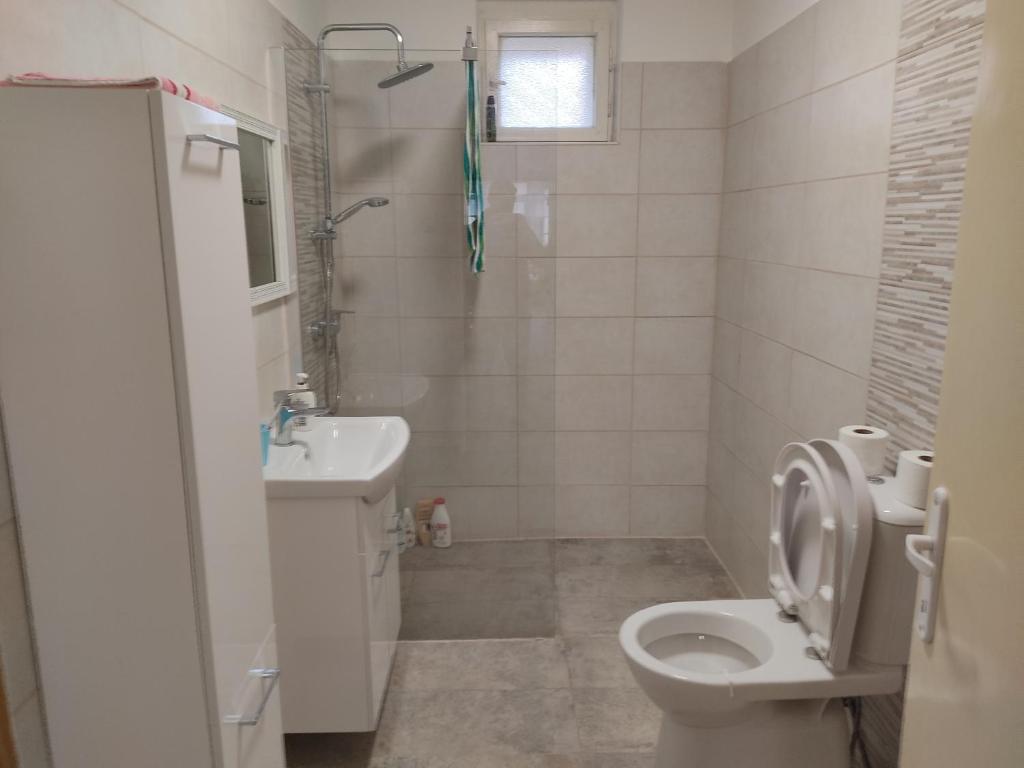 Koupelna v ubytování Vidiecky Dom