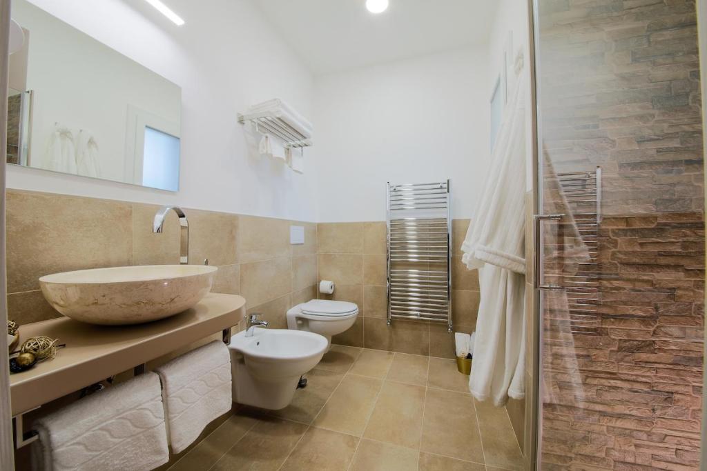 Koupelna v ubytování Aiem B&B