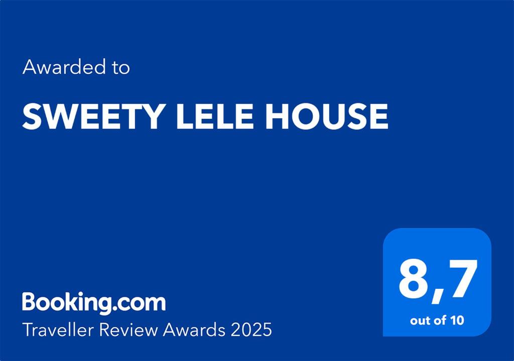Certifikát, hodnocení, plakát nebo jiný dokument vystavený v ubytování SWEETY LELE HOUSE