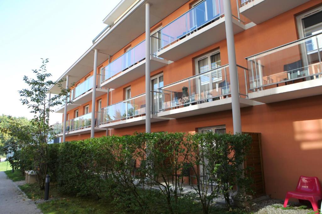 Budova, kde se aparthotel nachází
