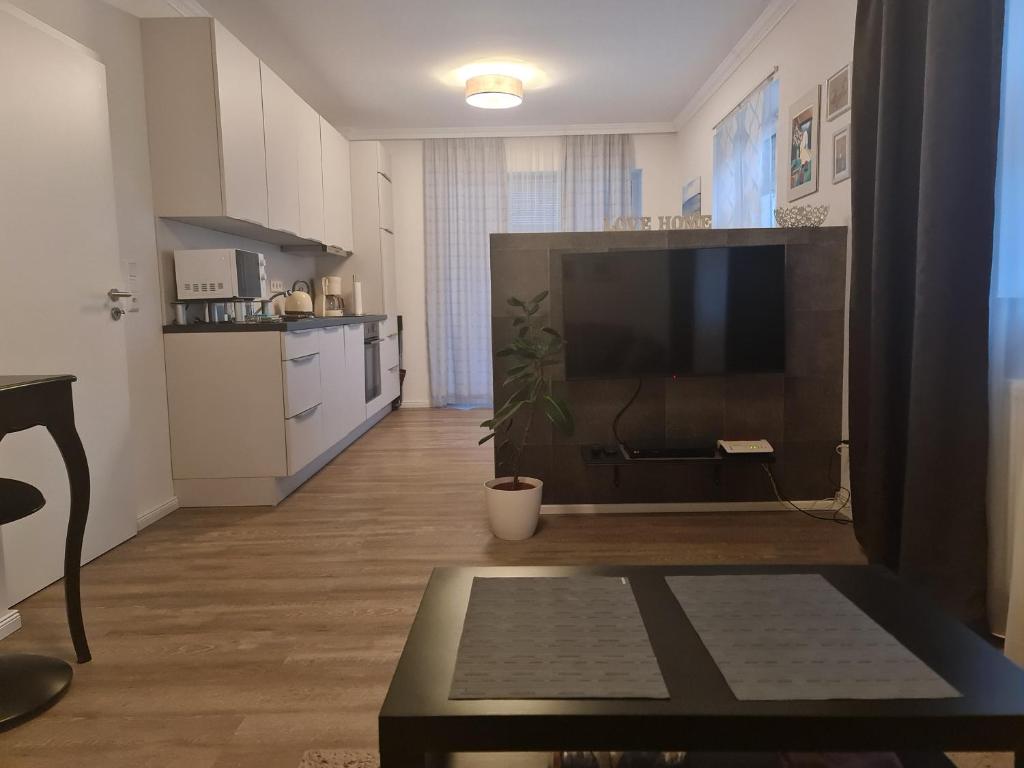 Kuchyň nebo kuchyňský kout v ubytování Traumoase in Timmendorfer Strand