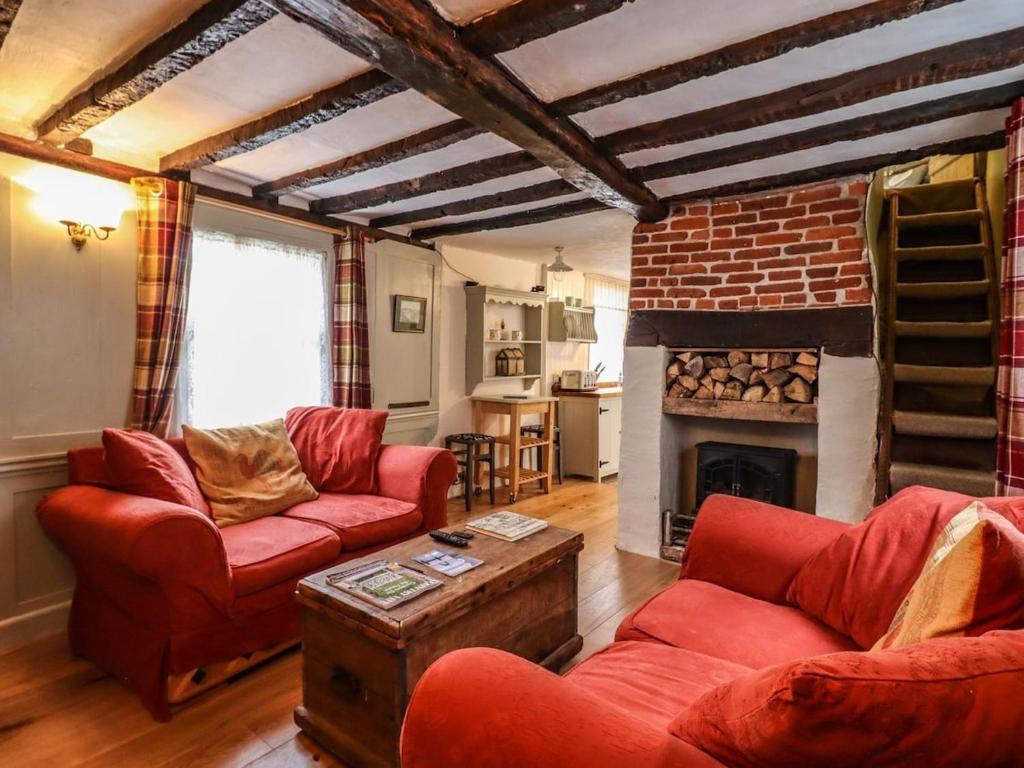 Posezení v ubytování Driftwood Cottage