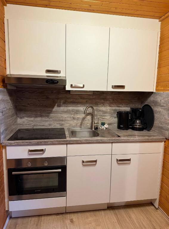 Kuchyň nebo kuchyňský kout v ubytování Ferienwohnung & Spa Renate