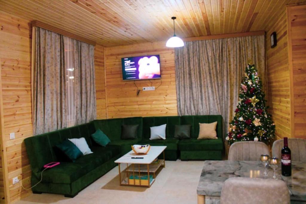 Posezení v ubytování Mountain house in Mestia