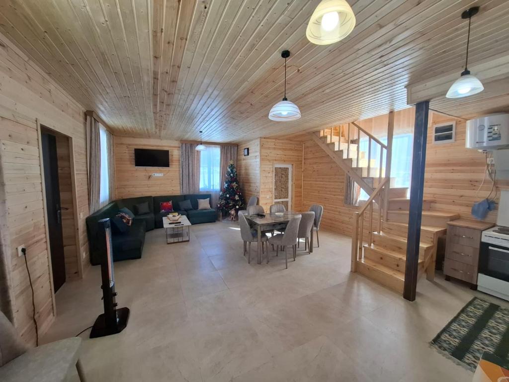 Posezení v ubytování Mountain house in Mestia