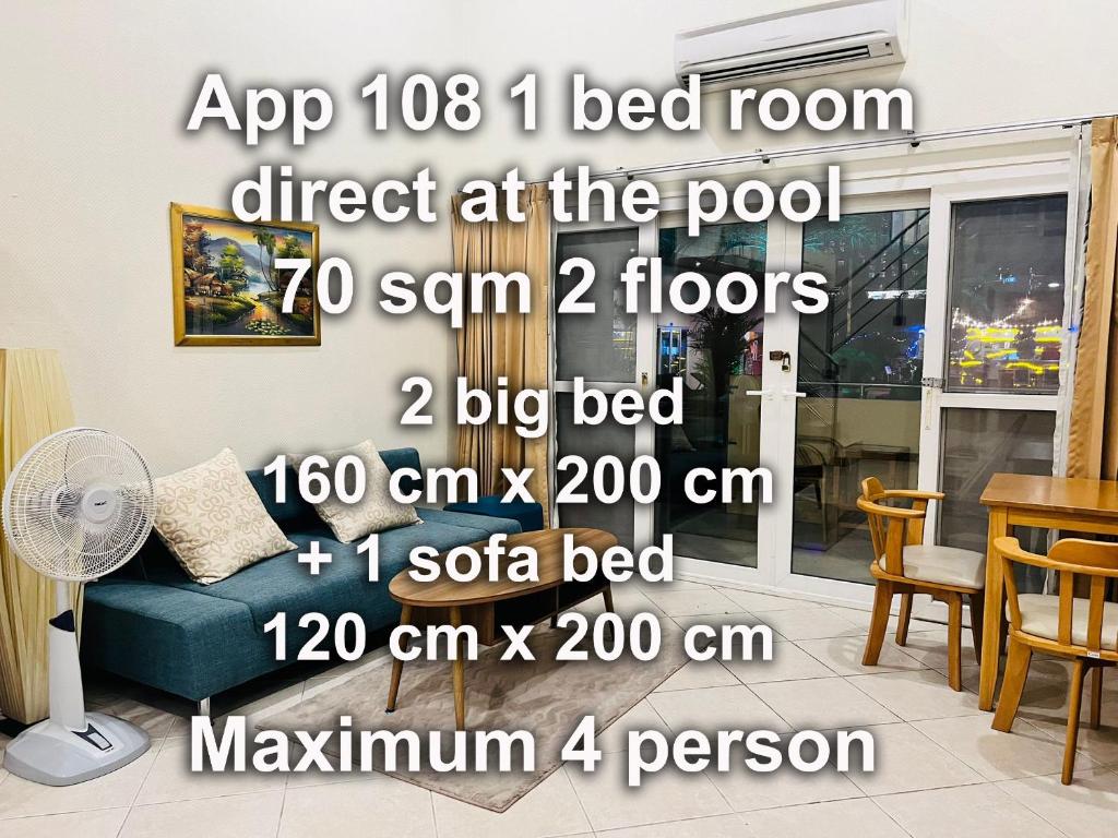 View Talay Residence 6 Wongamat Sand Beach - Deluxe One-Bedroom Apartment With Pool View - 108