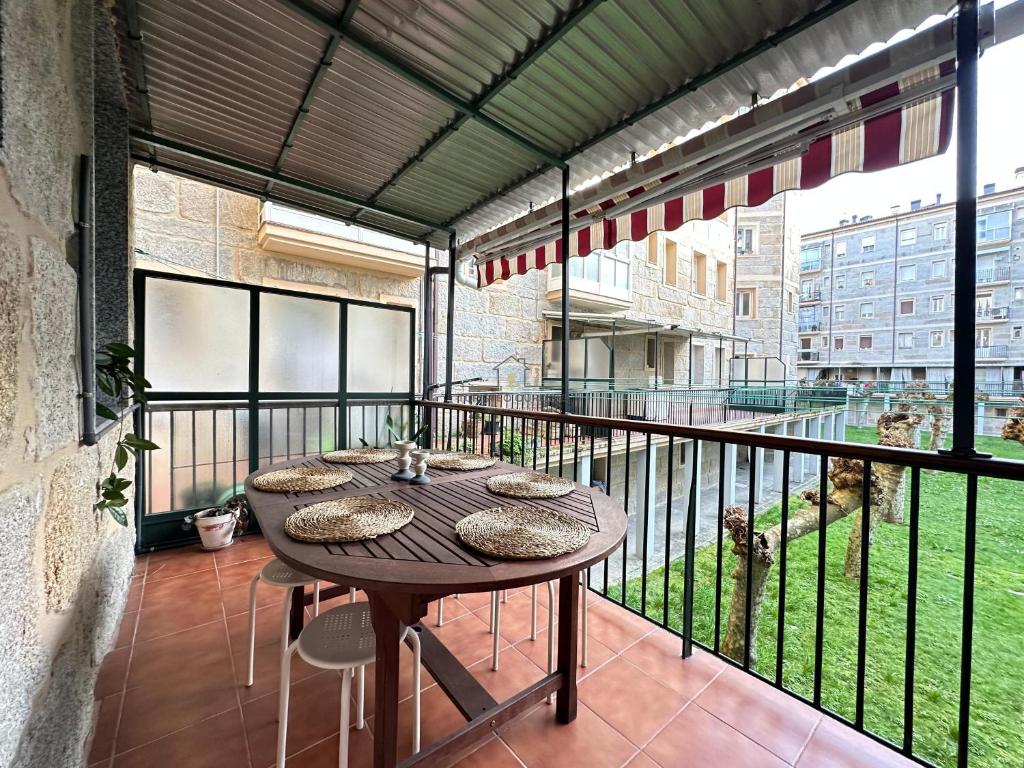 Balkón nebo terasa v ubytování Hogar Forxa - Puente