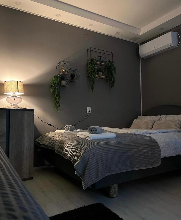 Katil atau katil-katil dalam bilik di Beta House Apartments