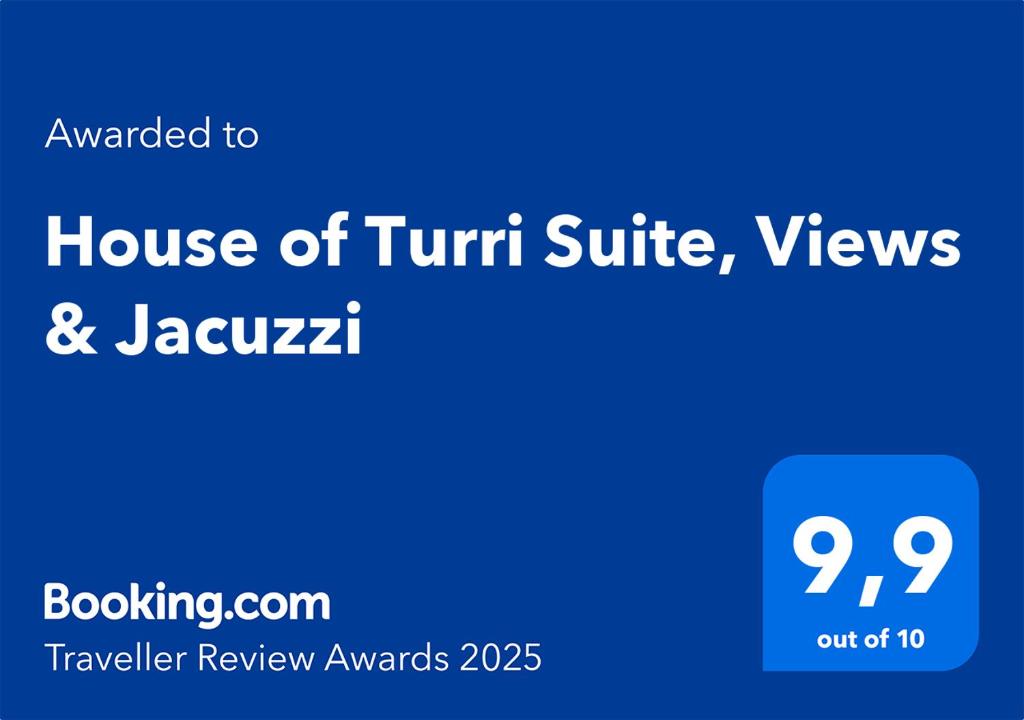 Certifikát, hodnocení, plakát nebo jiný dokument vystavený v ubytování House of Turri Suite Views Terrace & Jacuzzi