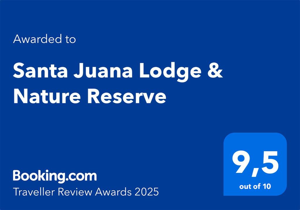 Certifikát, hodnocení, plakát nebo jiný dokument vystavený v ubytování Santa Juana Lodge & Nature Reserve