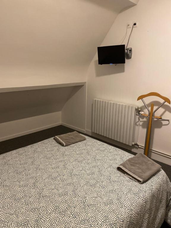 Postel nebo postele na pokoji v ubytování Côté mer