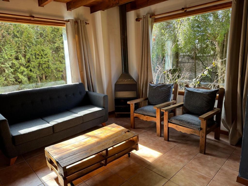 Χώρος καθιστικού στο Casa Las Moras