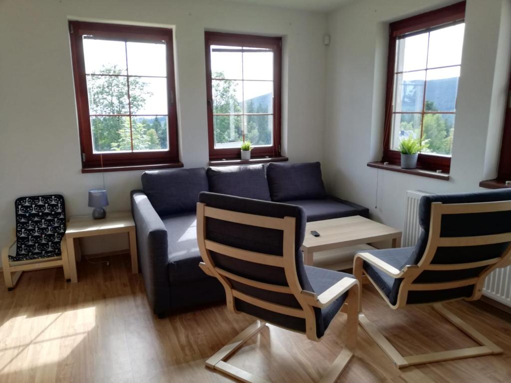 Posezení v ubytování Apartmany215