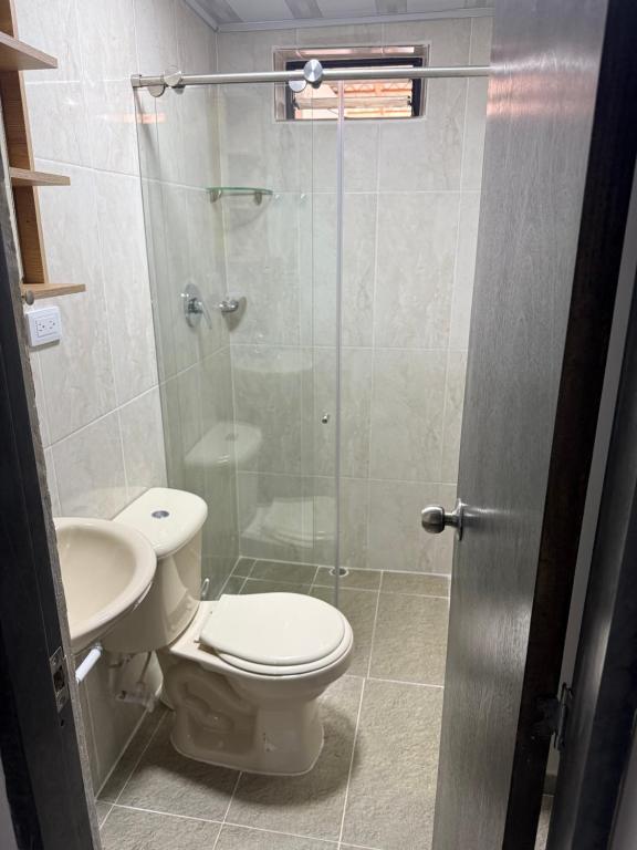 Koupelna v ubytování Casa hotel la 33