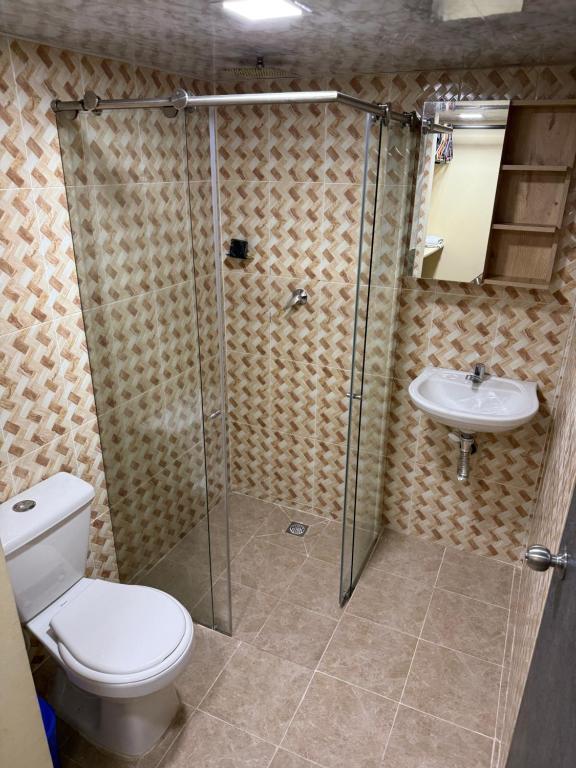 Koupelna v ubytování Casa hotel la 33