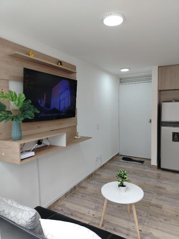 Kuchyň nebo kuchyňský kout v ubytování Espectacular apto espacio, confort y belleza