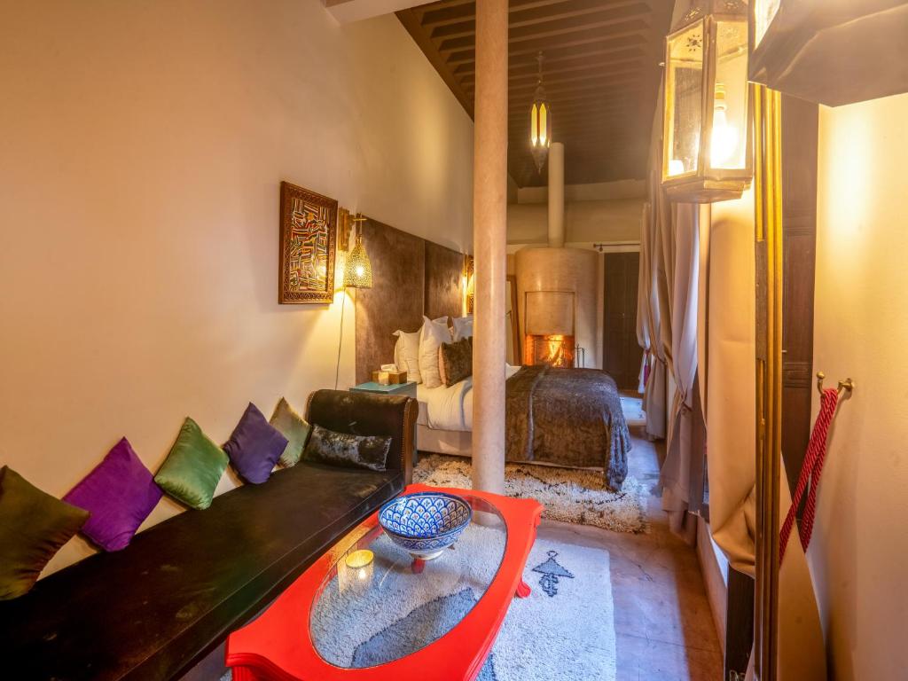 Postel nebo postele na pokoji v ubytování Riad Ines Home