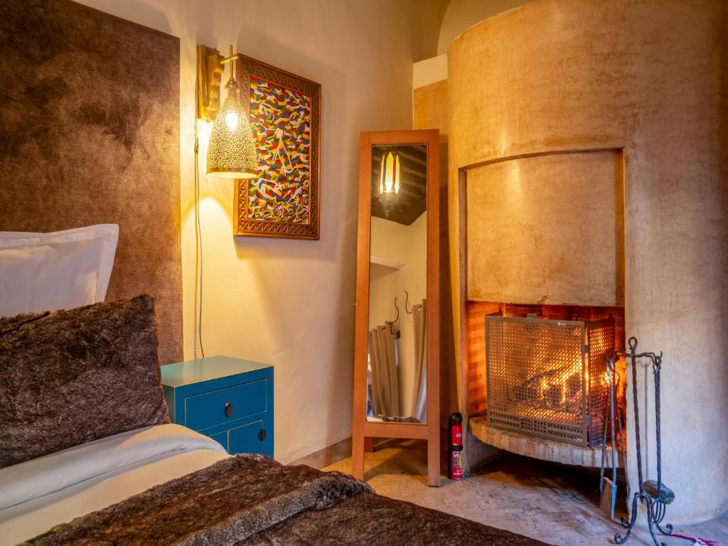 Postel nebo postele na pokoji v ubytování Riad Ines Home