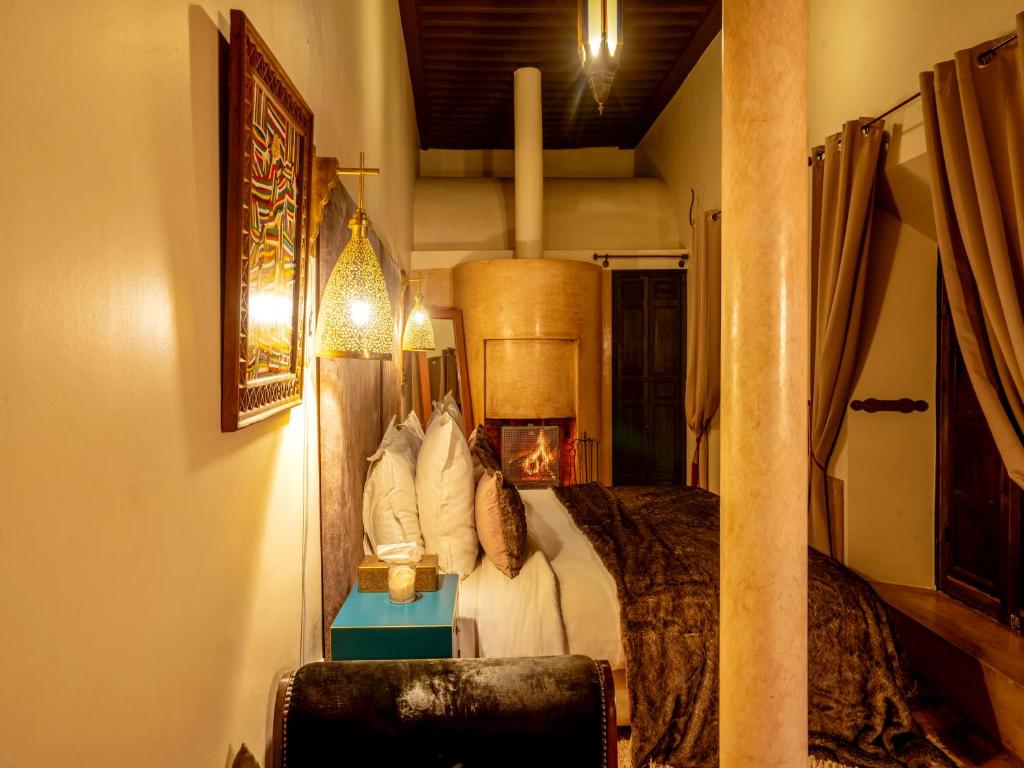 Posezení v ubytování Riad Ines Home