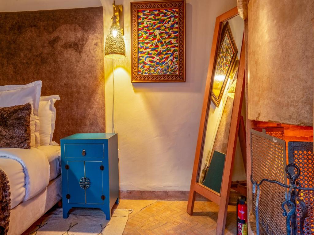 Postel nebo postele na pokoji v ubytování Riad Ines Home