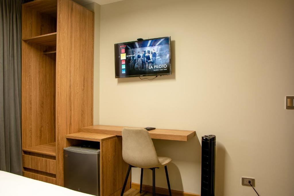 TV a/nebo společenská místnost v ubytování SkyHub