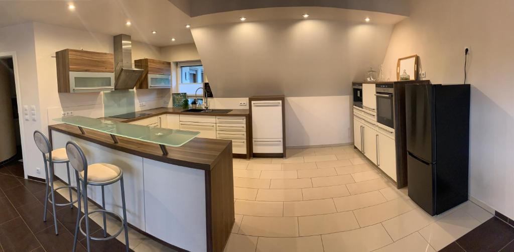 Dapur atau dapur kecil di Wohnung im Spessart