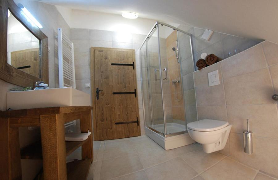 Koupelna v ubytování Panonska Vas Apartments
