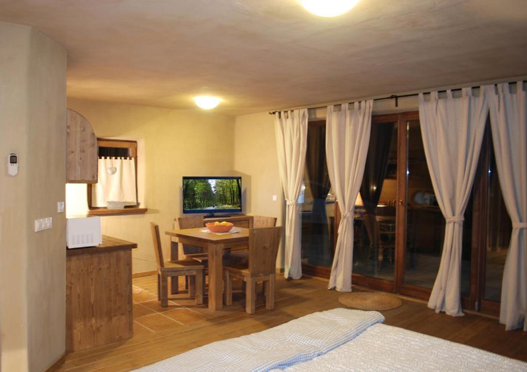 TV a/nebo společenská místnost v ubytování Panonska Vas Apartments