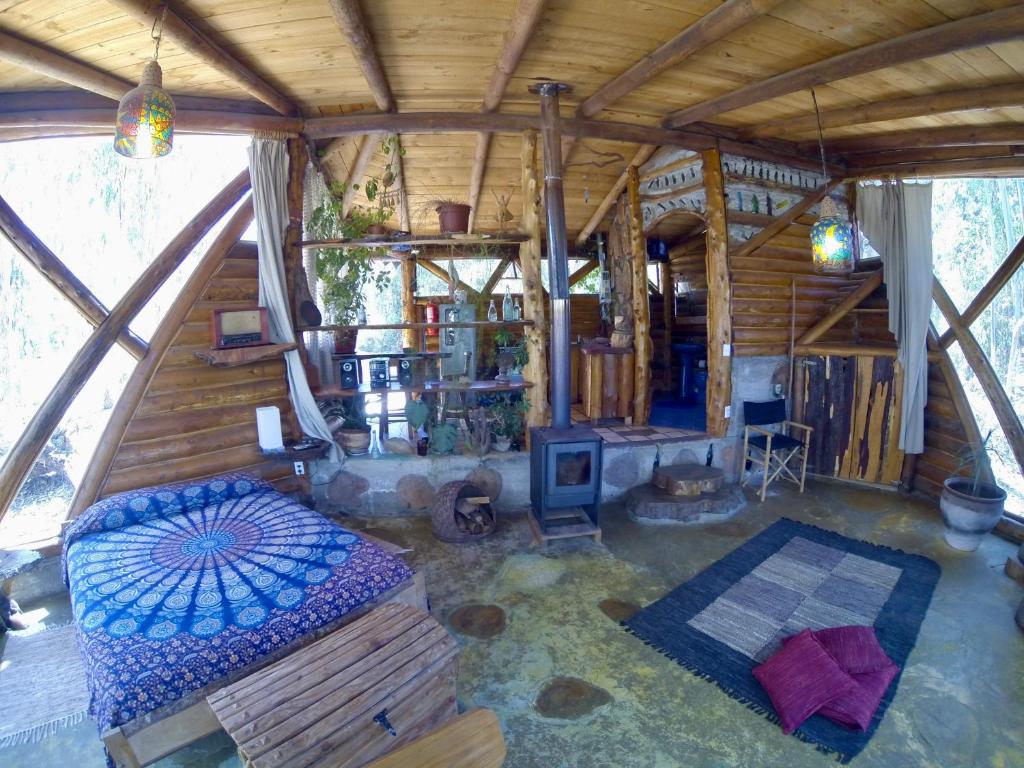 Patio nebo venkovní prostory v ubytování Cabanas Curi-Huapi