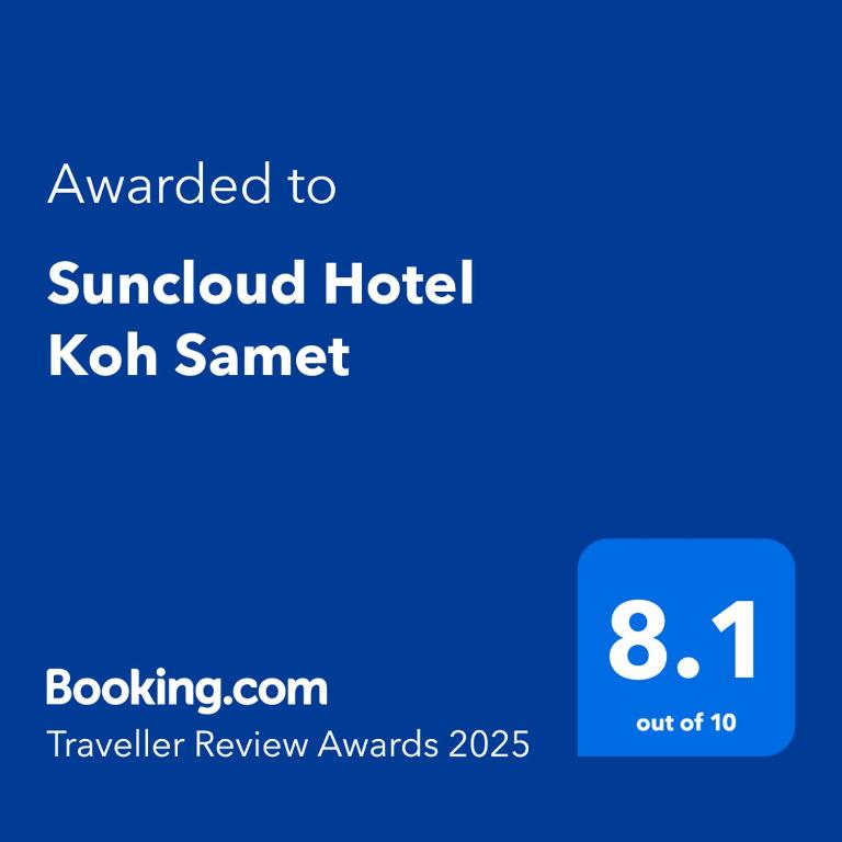 Certifikát, hodnocení, plakát nebo jiný dokument vystavený v ubytování Suncloud Hotel Koh Samet