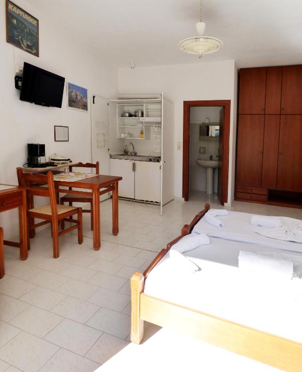 Kuchyň nebo kuchyňský kout v ubytování White House Hotel-Apart