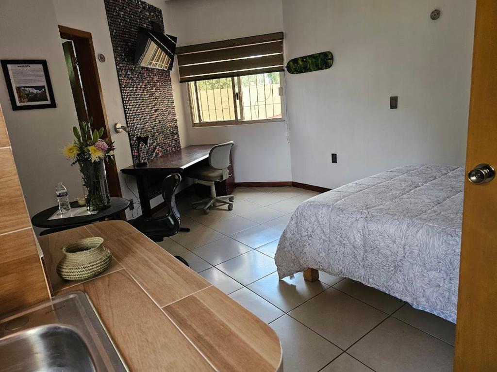 Postel nebo postele na pokoji v ubytování Habitación 3 CHAPALA