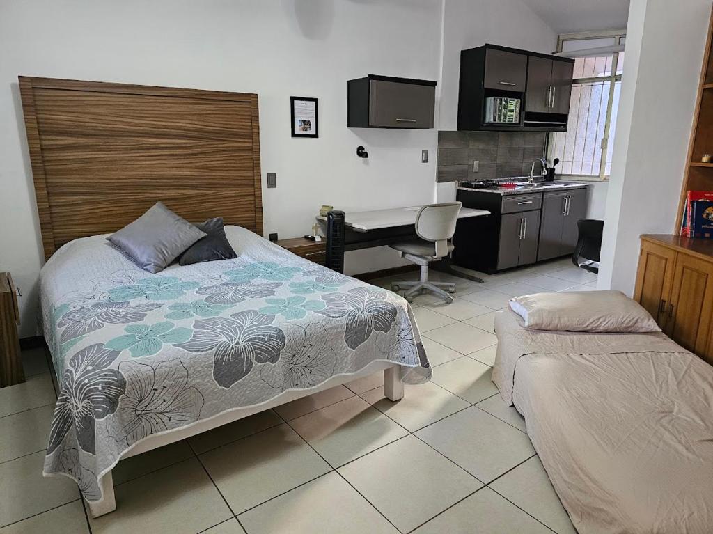 Postel nebo postele na pokoji v ubytování Habitación 3 CHAPALA